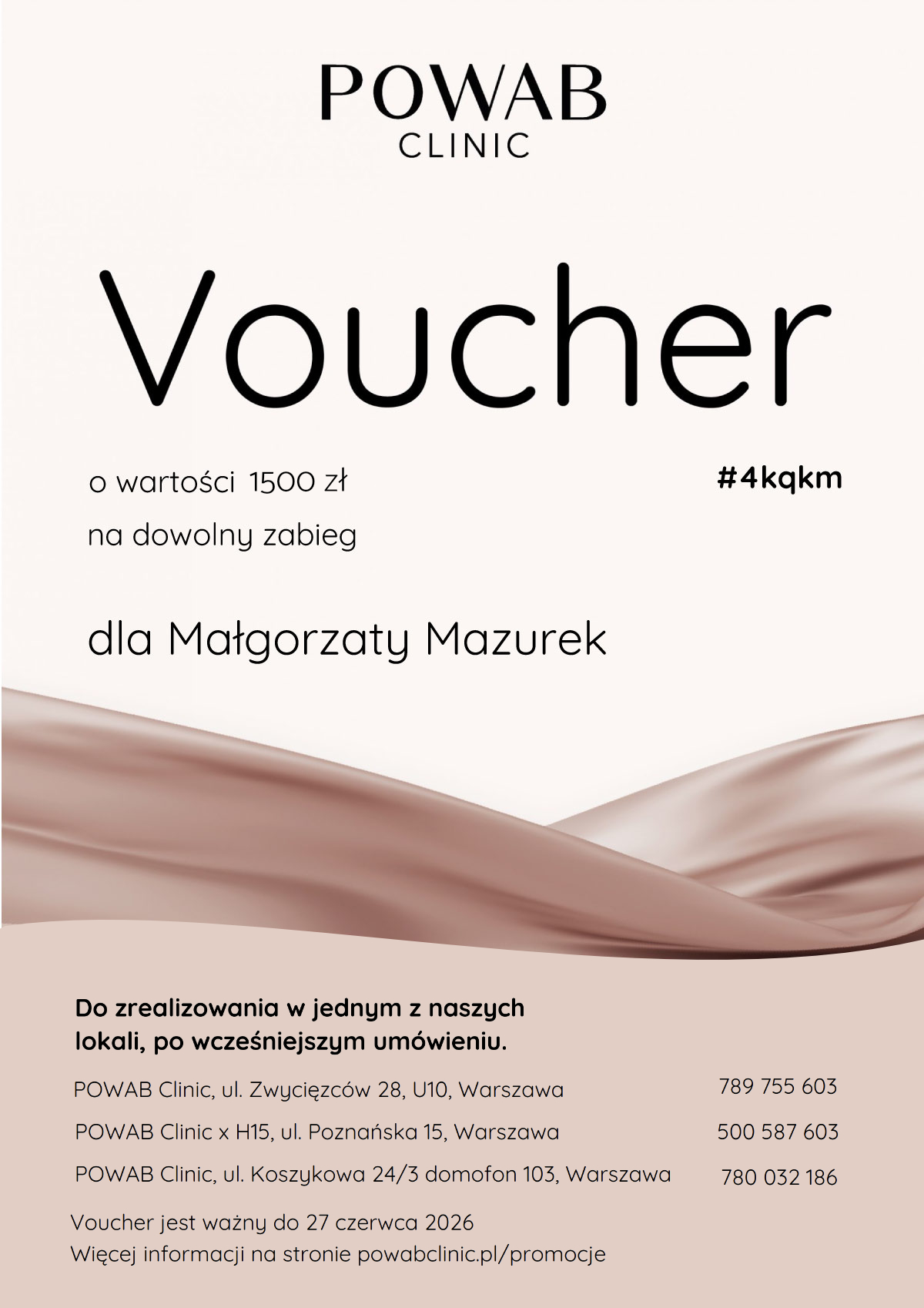 Voucher o wartości 1500 zł - obrazek 2