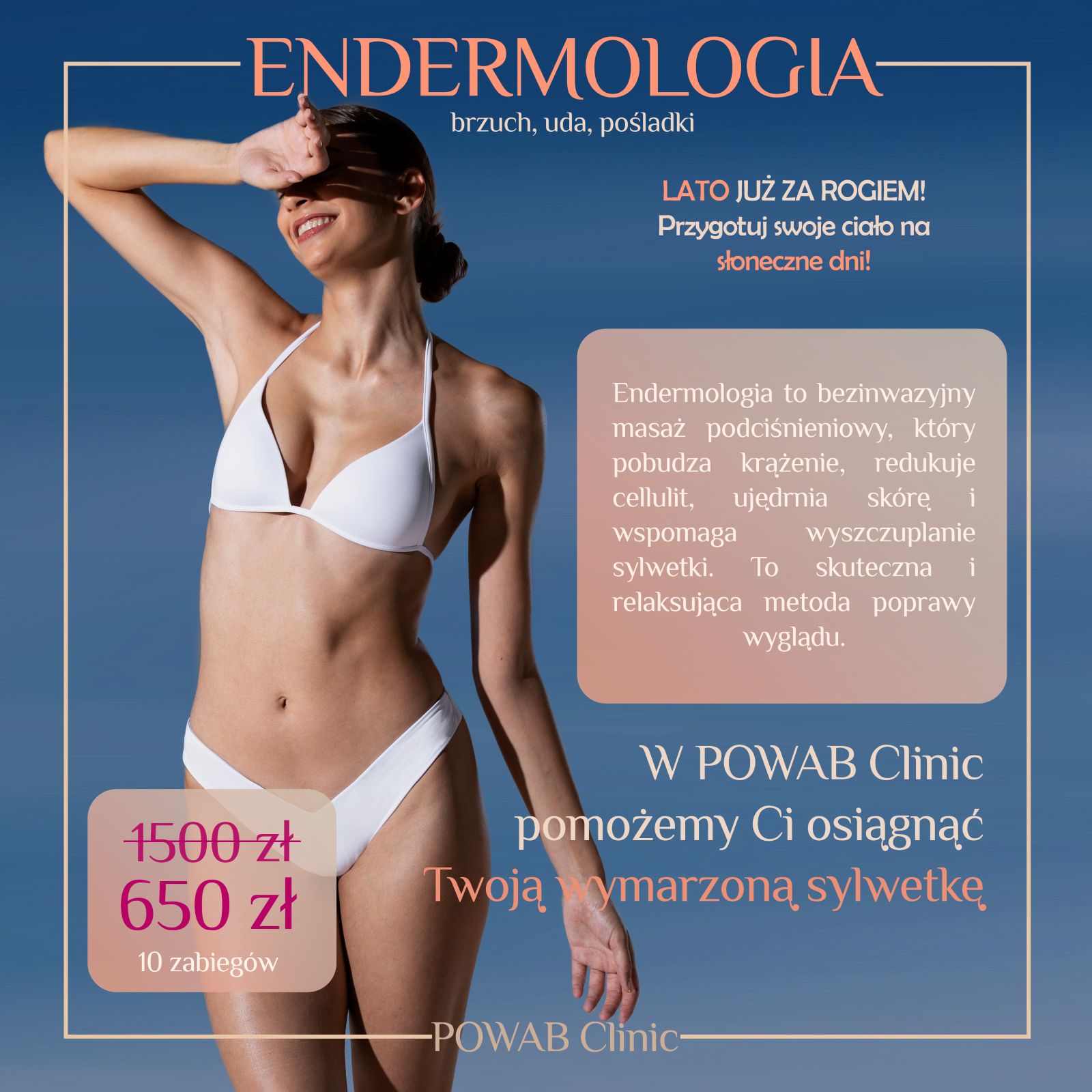 Endermologia- 10 zabiegów- brzuch, uda, pośladki