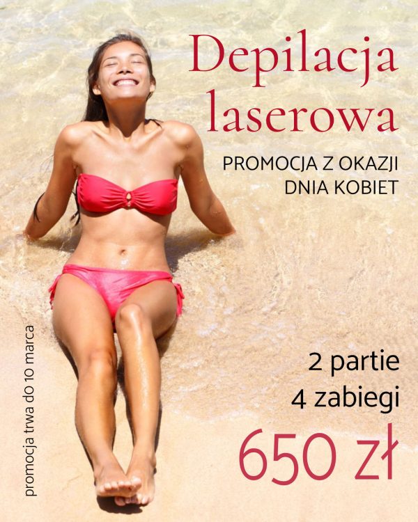 Depilacja Laserowa / 2 partie - 4 zabiegi