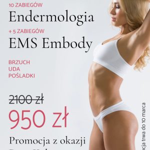 Endermologia- 10 zabiegów / EMS Embody- 5 zabiegów
