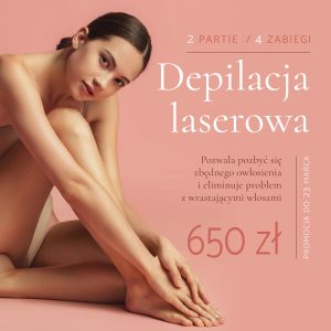 Depilacja Laserowa / 2 partie / 4 zabiegi