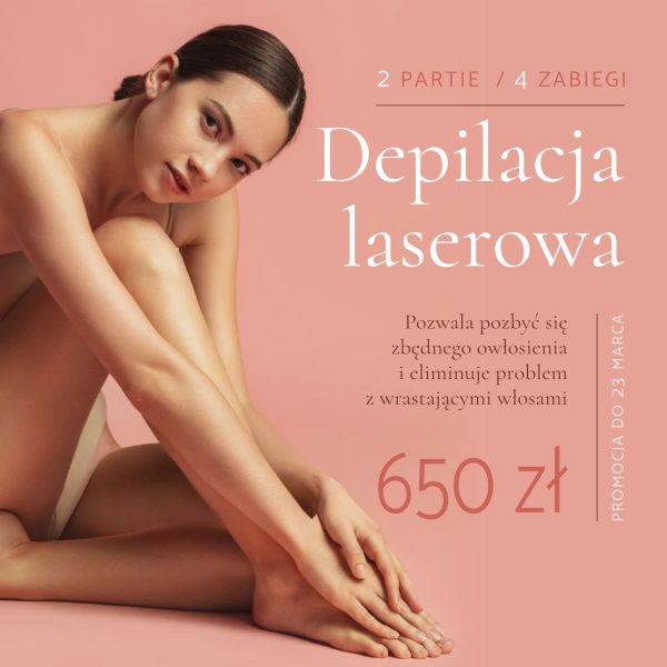 Depilacja Laserowa / 2 partie / 4 zabiegi