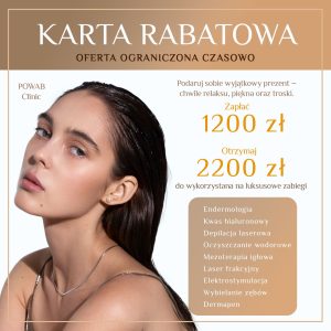 Karta rabatowa o wartości 2200 zł