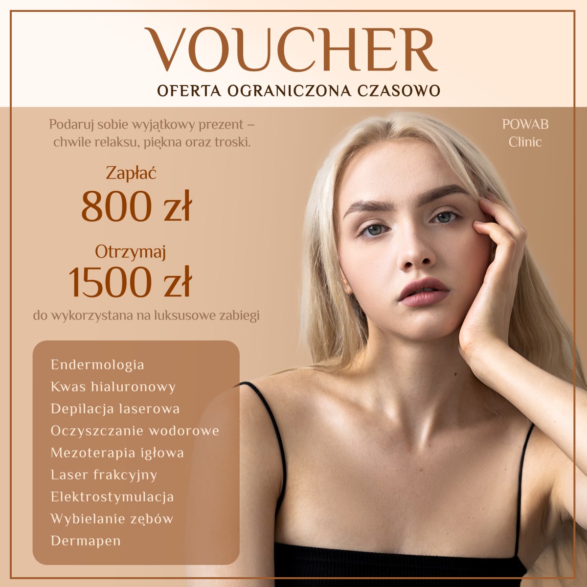 Voucher o wartości 1500 zł